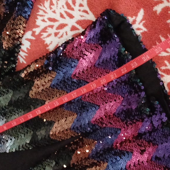 Coppola Shop vintage 70's sequin zig zag open cardigan jacket S M union made - Picture 11 of 16